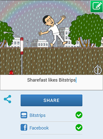 Maak je eigen strips op Facebook met de app Bitstrips
